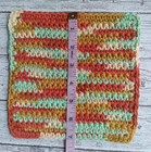 Crochet Handmade Set Of 3 Dish Cloths 100  Cotton Color Sunrise Ombre