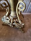 Antique Brass Rare 25 Inch Ornate Candlestick Holder - Exquisite Craftsmanship  