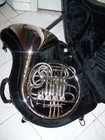 Double French Horn  Silver  With Hard Case And Mouthpiece