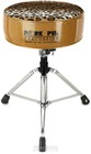 Pork Pie Percussion Round Drum Throne - Gold With Leopard Print