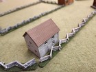 15mm Town Of 3 Log Buildings Plus Rail Fences For Fiw  Awi  Acw