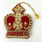 Royal Collection Ornament Queen Elizabeth Coronation Golden Jubilee 2003