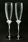 Personalized Wedding Toasting Flutes Champagne Sets Anniversary Diamond Shape
