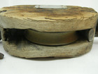 Antique Barn Pulley Block   Tackle Single Rustic Industrial Steel Heavy
