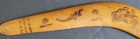 Aboriginal Carved Wood Wooden Boomerang Australian Corroboree Turtle Lizard