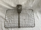 Vintage Metal Front Handle Bar Bicycle Front Basket With Mounting Brackets Read