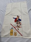 Vintage Kitchen Embroidered Towel Dutch Boy Soda And Linen 25 5x16   