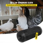 Vevor Welded Wire Fence Vinyl Coated Chicken Rabbit Mesh 1 x1  16 Gauge 48 x50 