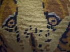 Vintage Collectible Retro Leo Lion Needlepoint Corduroy 14  Sq Anthro Pillow