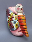 Wooden Ethnic Wall Sculpture Mask South American Vintage 20th Century Collection