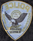 Rockford Illinois Police Patch  Flying Bald Eagle Yellow Border Nos