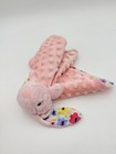 Walmart Pink Bunny Lovey Minky Dot Floral Print Ears Security Blanket Baby Toy