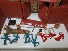 Rare - Marx Toys Vintage Set No  3681 Fort Apache Play Set W  Box