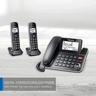 Panasonic Dect 6 0 2-in-1 Corded Phone - Cordless Handset-kx-tgf872cb