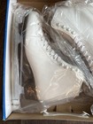 Riedell Model 110 White Figure Skates Size 9 Medium Width Gr4 Blades Ice Skating