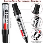 24 Pack Jumbo Permanent Markers Bulk  Large Chisel Tip Permanent Markers Quick