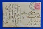 1909 Malta To London  maltese Lady  Postcard Cancelled With Vag-31a H s