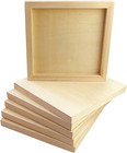 6 Pack 8 X 8 Inch Unfinished Wood Cradled - Wooden Canvas Panels Boards For Pain