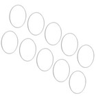 Coufce 10 Pcs 4 Inch Metal Macrame Hoops  Dream Catcher Rings Floral Silver