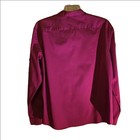 Mix   Ny Slim Fit Dress Shirt Wine Color Button Down Long Sleeve Men Size Xxl