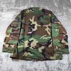 Vintage Us Air Force Jacket Men Xl Woodland Camo Bdu Combat Coat Patches Ripstop