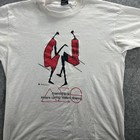 Vintage Delta Sigma Theta Shirt Womens Xl White Sorority Friendship Graphic 90s