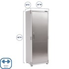 Seville Classics Ultrahd Steel Storage Cabinet Locking 24x18x66 400 Lb