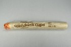 Rare Vtg 100 Ct  Sweetheart Wax Paper Drinking Cups Orange   Yellow Flowers 3 Oz