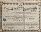 The Match And Tobacco Timber Company 1924 Bond Certificate - Lisbon  Portugal