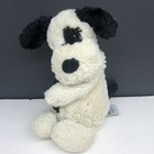 Jellycat London Medium Bashful Puppy Dog Black   White 12  Stuffed Plush Animal