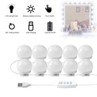10 Led Vanity Mirror Light Kit Hollywood Style For Home   Theater Vanity Mirrors