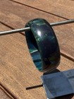 Marbled Blue Moon Bakelite Bangle Bracelet Simechrome Tested