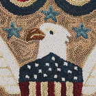 Patriotic Hooked Rug Primitive Farmhouse Country Sweet Land Of Liberty 2 X 3 Ft