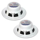 Pair Of Marine Speakers Waterproof Boat Pyle Audio White Stereo 6 5 Inch Speaker