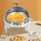 6l Roll Top Chafing Dish Buffet Set  Stainless Steel Chafer Set  Food Warmer