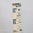 Vintage 1987 La Dodgers Think Blue Collectable Bumper Sticker Nos Baseball Ephem