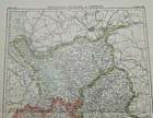 Vintage 1894 Shropshire  Uk Atlas Map Authentic Antique Encyclopedia Britannica 