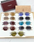 Jmm Marbot 48mm Gold Frame Blue Lens Sunglasses Eyewear Jacques M