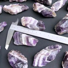 100  Natural Raw Chevron Amethyst Gemstone Healing Crystal Energy Raw Stone 1pc