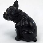 Vintage Westmoreland Black Glass French Bulldog Figurine
