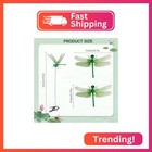 Jongdari 20pcs Dragonfly Hat Clip Realistic Fake Dragonflies Clip-on Garden Outd