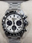 Seiko Prospex Solar Chronograph Men s 39mm White Dial Watch Speedtimer Ssc813