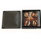 Twilight New Moon Metal Jewelry Trinket Box Cullen Family Edward Bella 4 Buttons