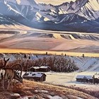 Collector Unframed  Print  crazy Mountain Homestead    By Larry Zabel