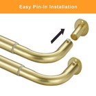 Room Darkening Curtain Rod 28-48 Inches  Wrap Around Design  Extra-thick 3 4    