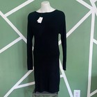 Nwt Abercrombie   Fitch Black Long-sleeve Hardware Mini Sweater Dress Medium