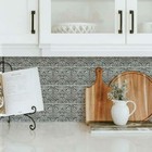 Silver Tin Peel And Stick Tile Backsplash  Square