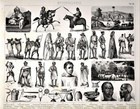 1874 Bilder Ethnic Print Africa Tribes Dress Artifacts Village Sheik Of Bornu