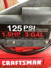 Craftsman 3 Gal 1 5 Hp 125 Psi Air Compressor  Model 921 153101  Tested  Works 