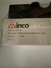 Winco Pph-1k Black Plastic Sugar Pack Holders - 1 Doz
